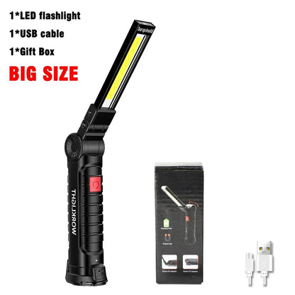 HookUpCo. USB Rechargeable LED Work Light with Magnet