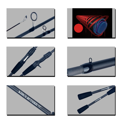 HookUpCo. Ultralight Carbon Travel Fishing Rod - HookUpCo.