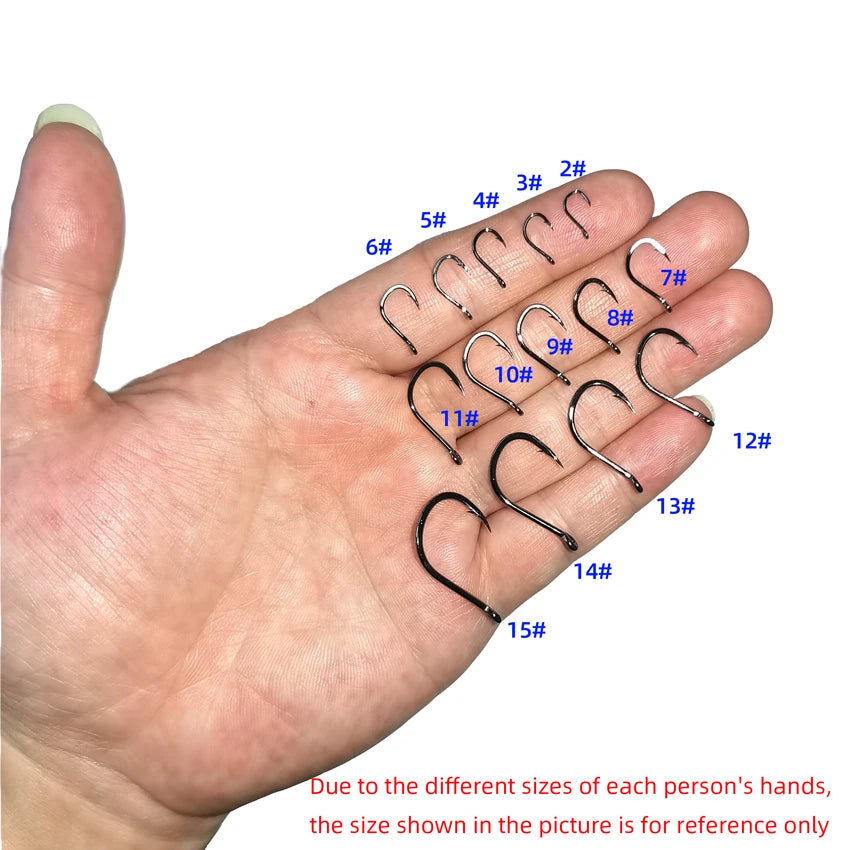 HookUpCo. 100pcs Circle Carp Fishing Hook Set - HookUpCo.