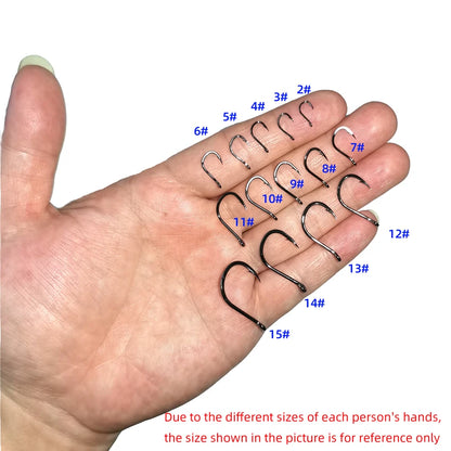 HookUpCo. 100pcs Circle Carp Fishing Hook Set - HookUpCo.