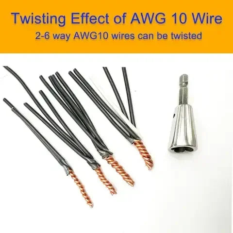 Wire Twisting Tool for Quick Cable Connections and Drills