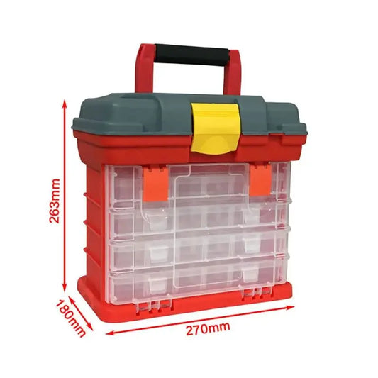 HookUpCo. Portable Tool Storage Box with Drawers