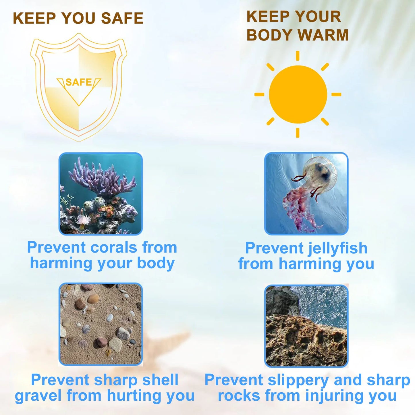 HookUpCo. Anti-Slip Water Socks
