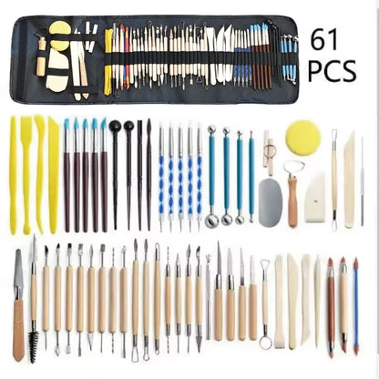 Pottery Clay Sculpting Tools Kits for Creative Artisans - Kits from 5 to 62 PCS.