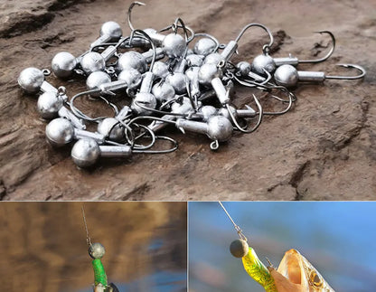 Versatile Jig Head Hooks for Fishing - Multiple Sizes Available