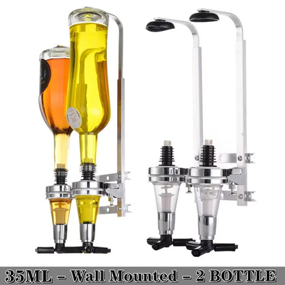 Wall-Mounted 6-Bottle Liquor Dispenser System