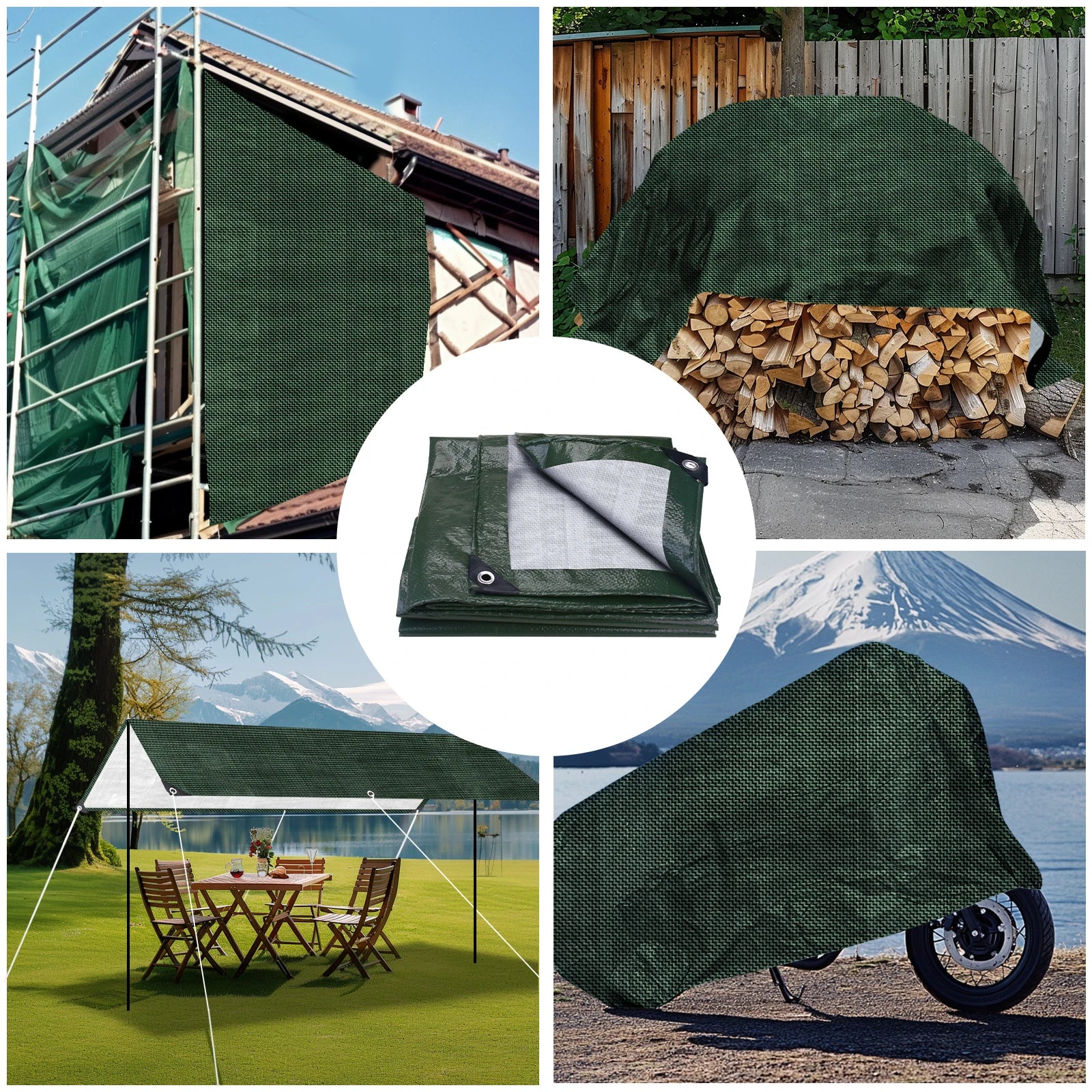 HookUpCo. Waterproof Tarpaulin Cover with Grommets - HookUpCo.