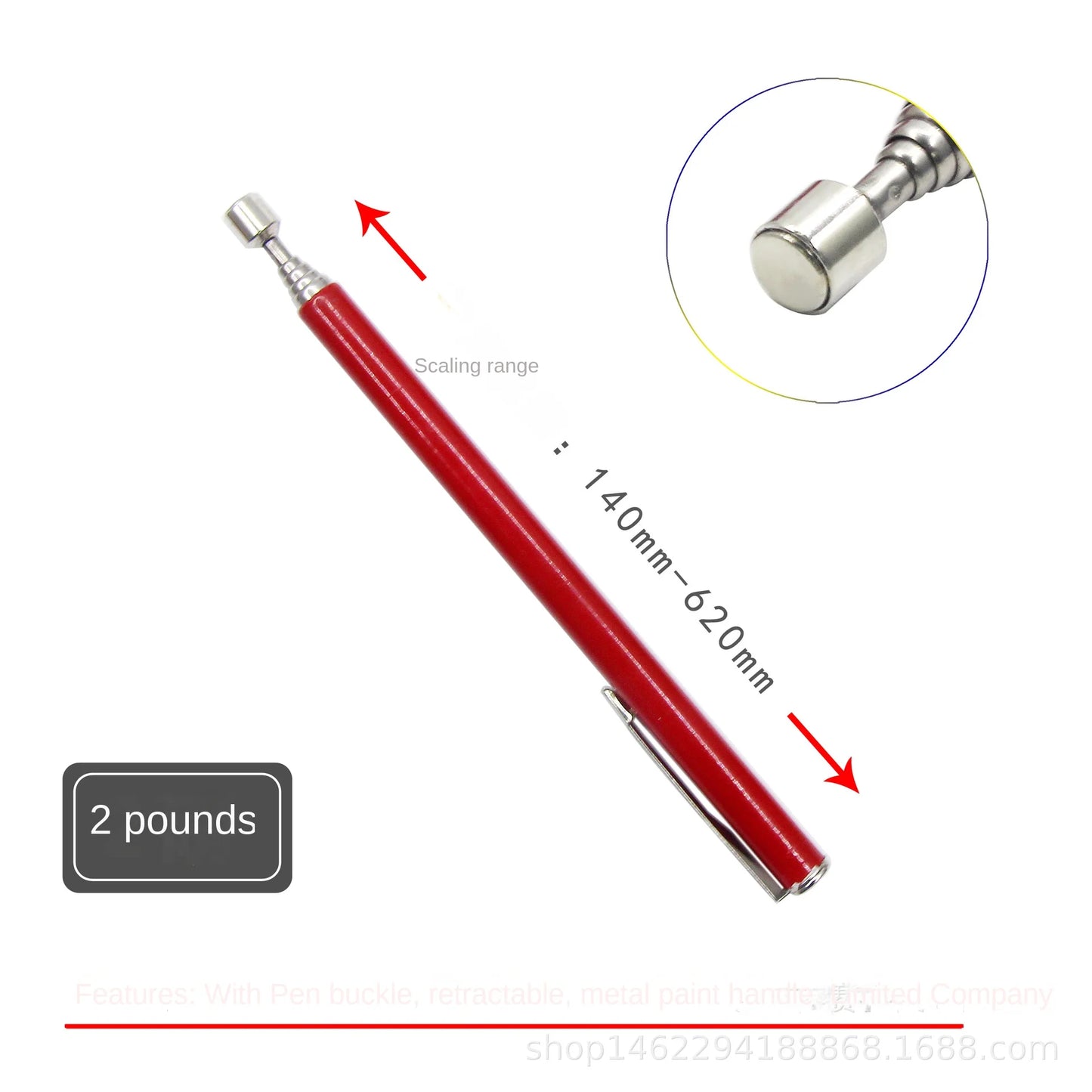 Telescopic Magnetic Pickup Tool for Nuts and Bolts