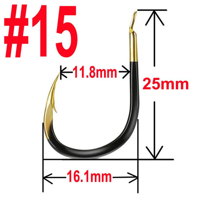 HookUpCo. Tungsten Steel Fishing Hooks, 20 Pack - HookUpCo.