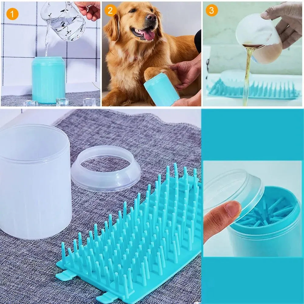 HookUpCo. Pet Foot Washing Cup for Clean Paws