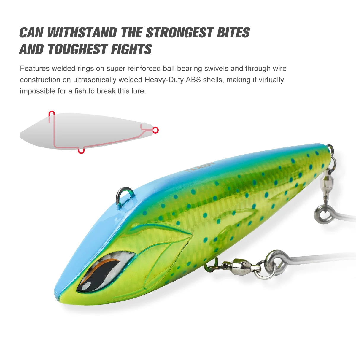 HookUpCo. High-Speed Trolling Lure for Big Game - HookUpCo.
