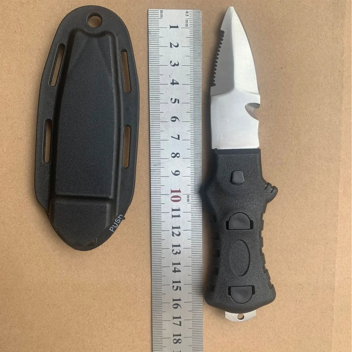 HookUpCo. Stainless Dive Knife