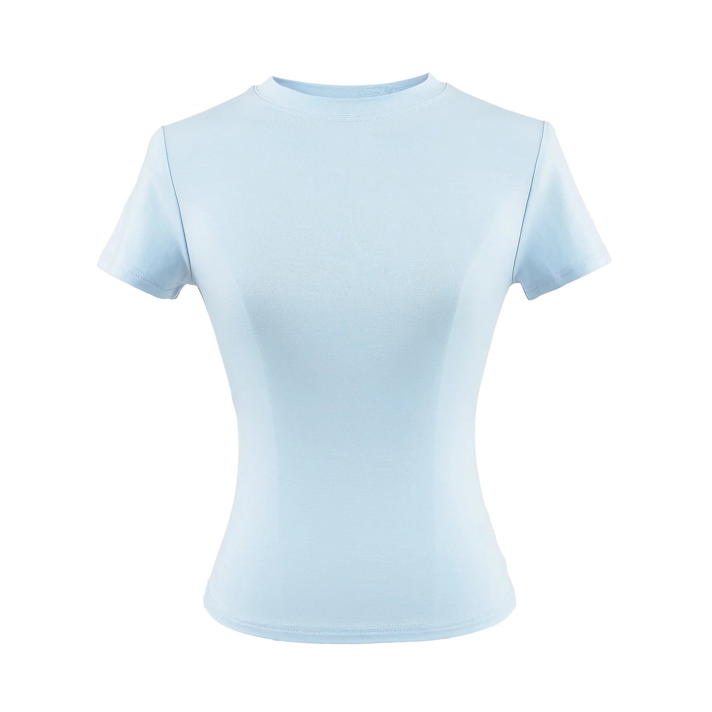 Stylish Slim Fit Casual T-Shirt for Women - Trendy Solid Color