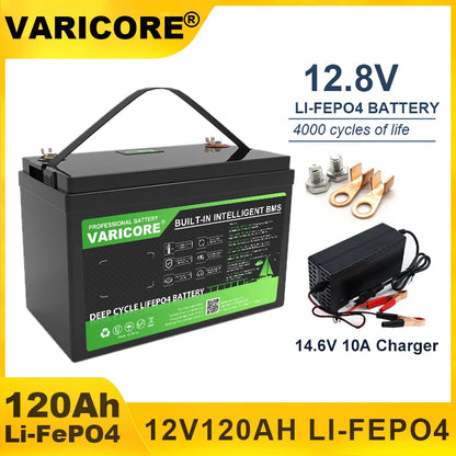 HookUpCo. 12V LiFePO4 Battery with 340Ah Capacity