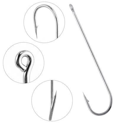 HookUpCo. Aberdeen Extra Long Shank Fishing Hooks for Bait