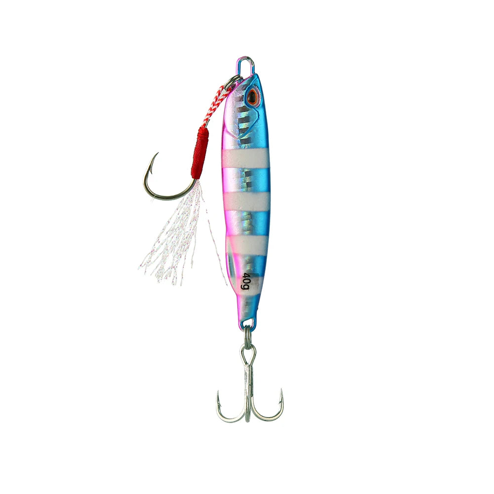 HookUpCo. Metal Cast Jig Spoon for Sea Bass - HookUpCo.