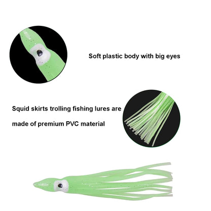 Vibrant 20pcs Soft Octopus Fishing Lures Set