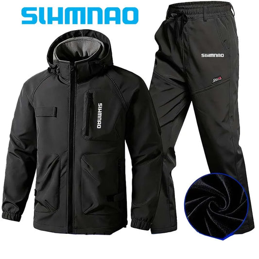 HookUpCo. Winter Men's Waterproof Jacket Set - HookUpCo.