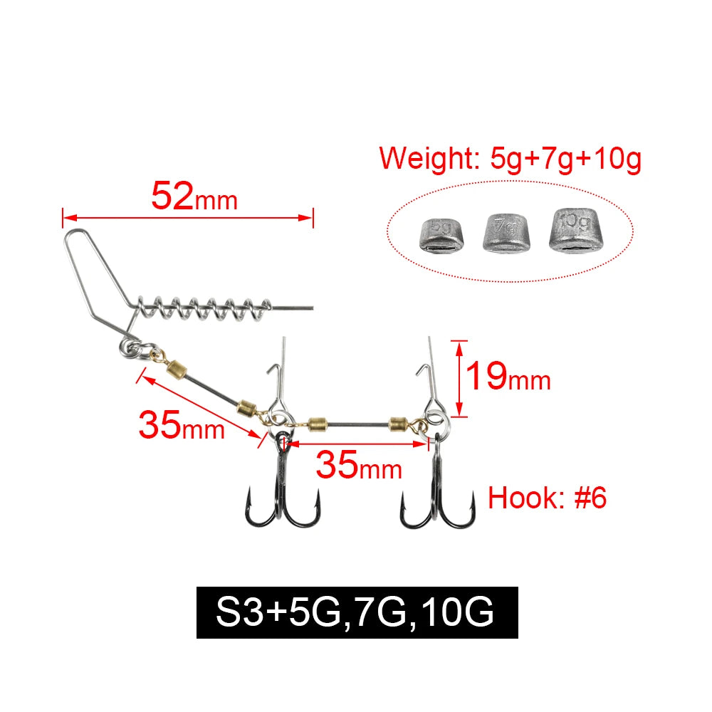 HookUpCo. Multi-Depth Pike Stinger Rig Kit - HookUpCo.