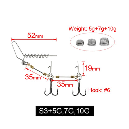 HookUpCo. Multi-Depth Pike Stinger Rig Kit - HookUpCo.
