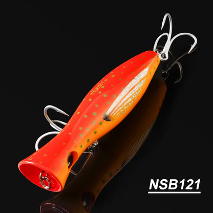 HookUpCo. Big Game Popper Fishing Lures 12cm - HookUpCo.