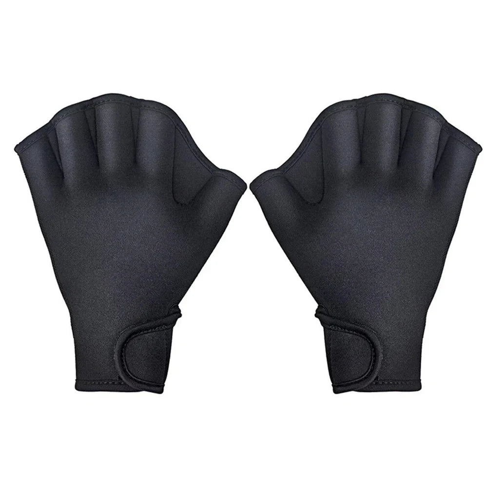 HookUpCo. Swim Training Webbed Gloves for Enhanced Performance