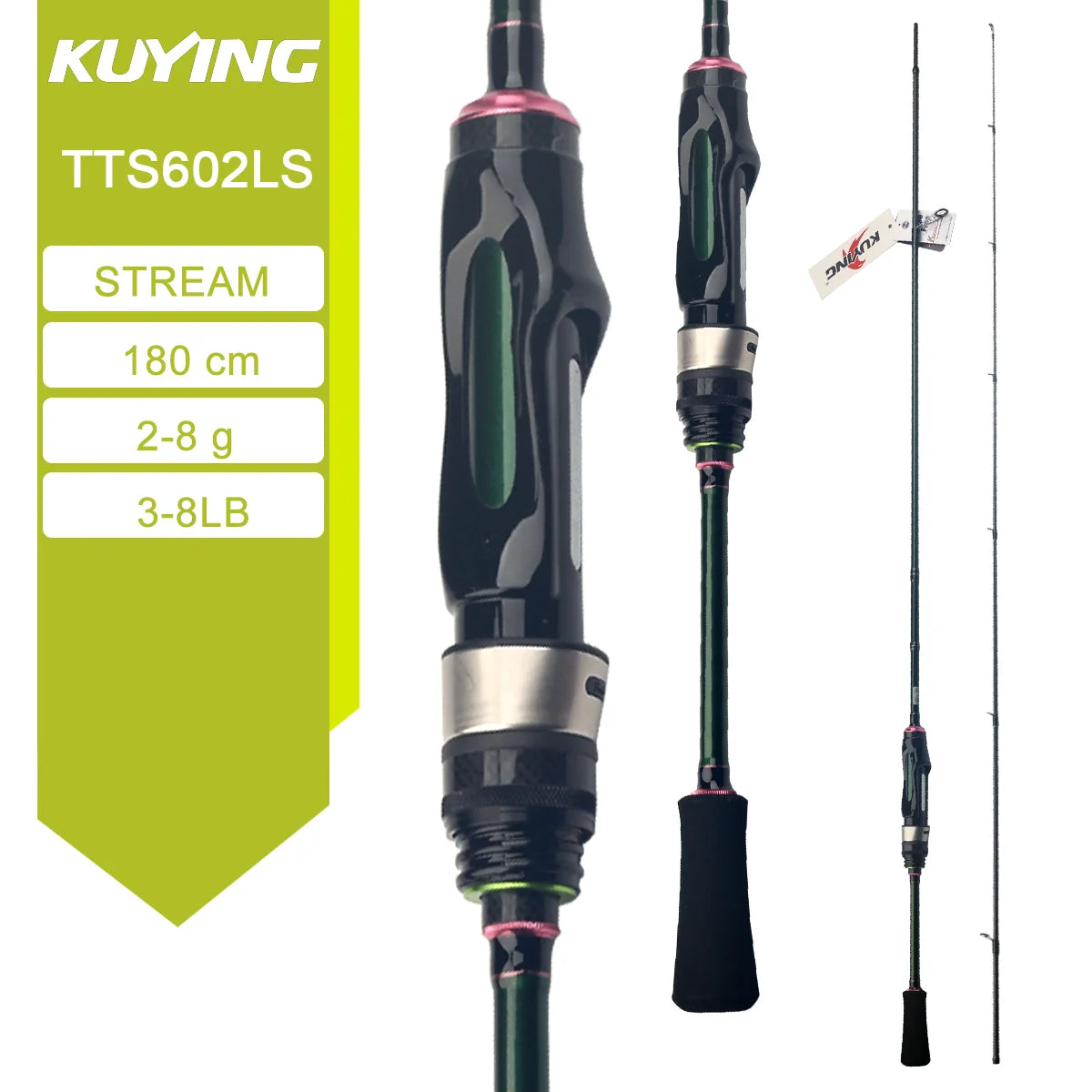 HookUpCo. Carbon Spinning Fishing Rod 5'10" - HookUpCo.