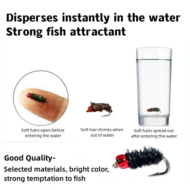 HookUpCo. Bionic Insect Lures 5PCS - HookUpCo.