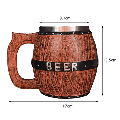 3L Wooden Whiskey Barrel with Stand and Spigot
