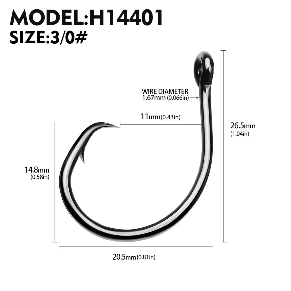HookUpCo. High Carbon Steel Catfish Hooks 10pcs - HookUpCo.