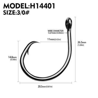 HookUpCo. High Carbon Steel Catfish Hooks 10pcs - HookUpCo.