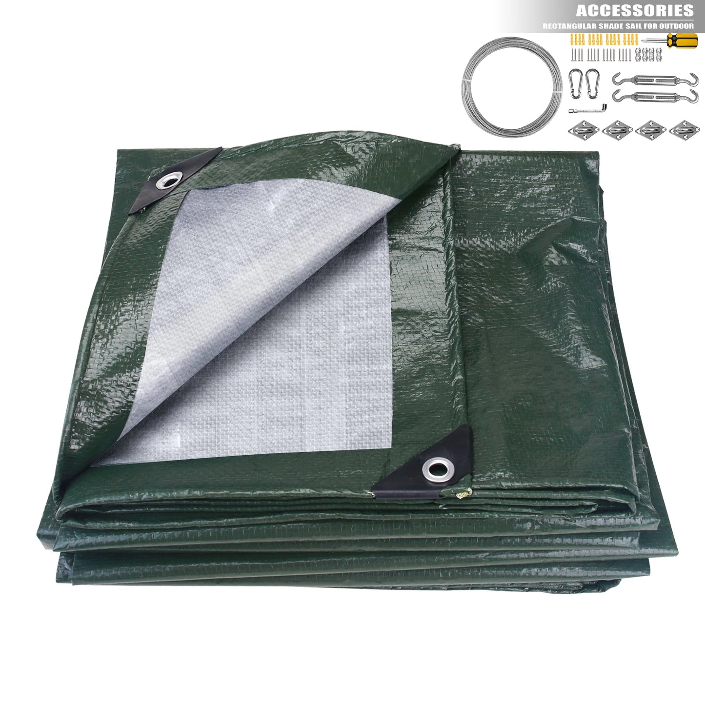 HookUpCo. Waterproof Tarpaulin Cover with Grommets - HookUpCo.