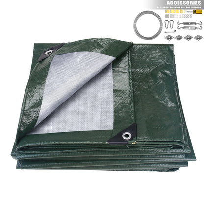 HookUpCo. Waterproof Tarpaulin Cover with Grommets - HookUpCo.
