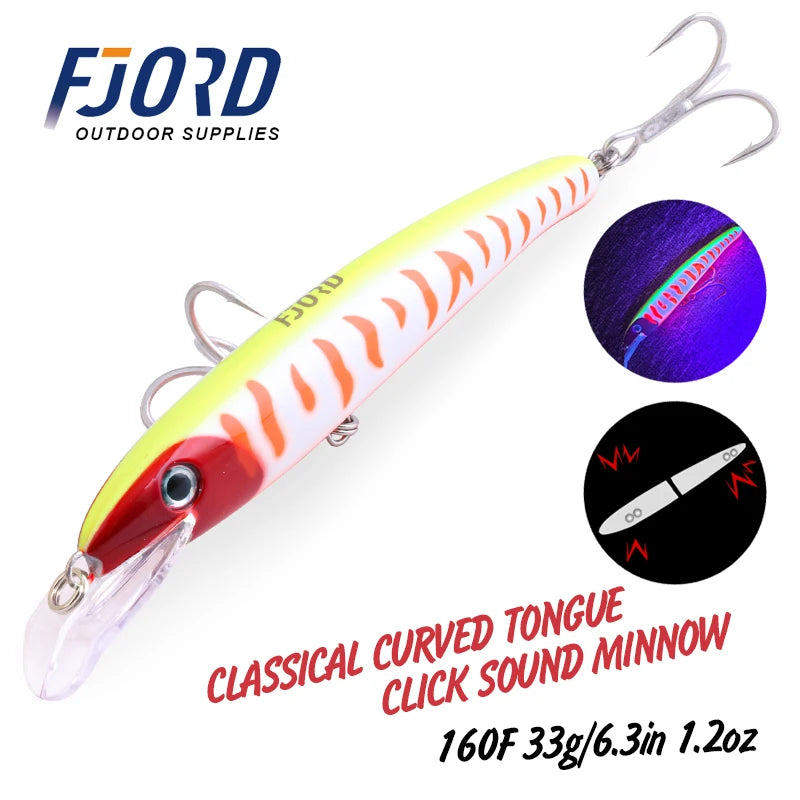 HookUpCo. Curved Topwater Fishing Lure 160F