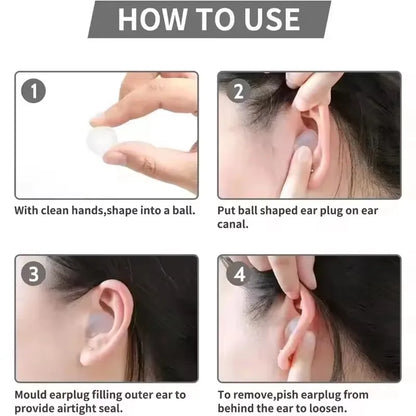HookUpCo Soft Silicone Earplugs