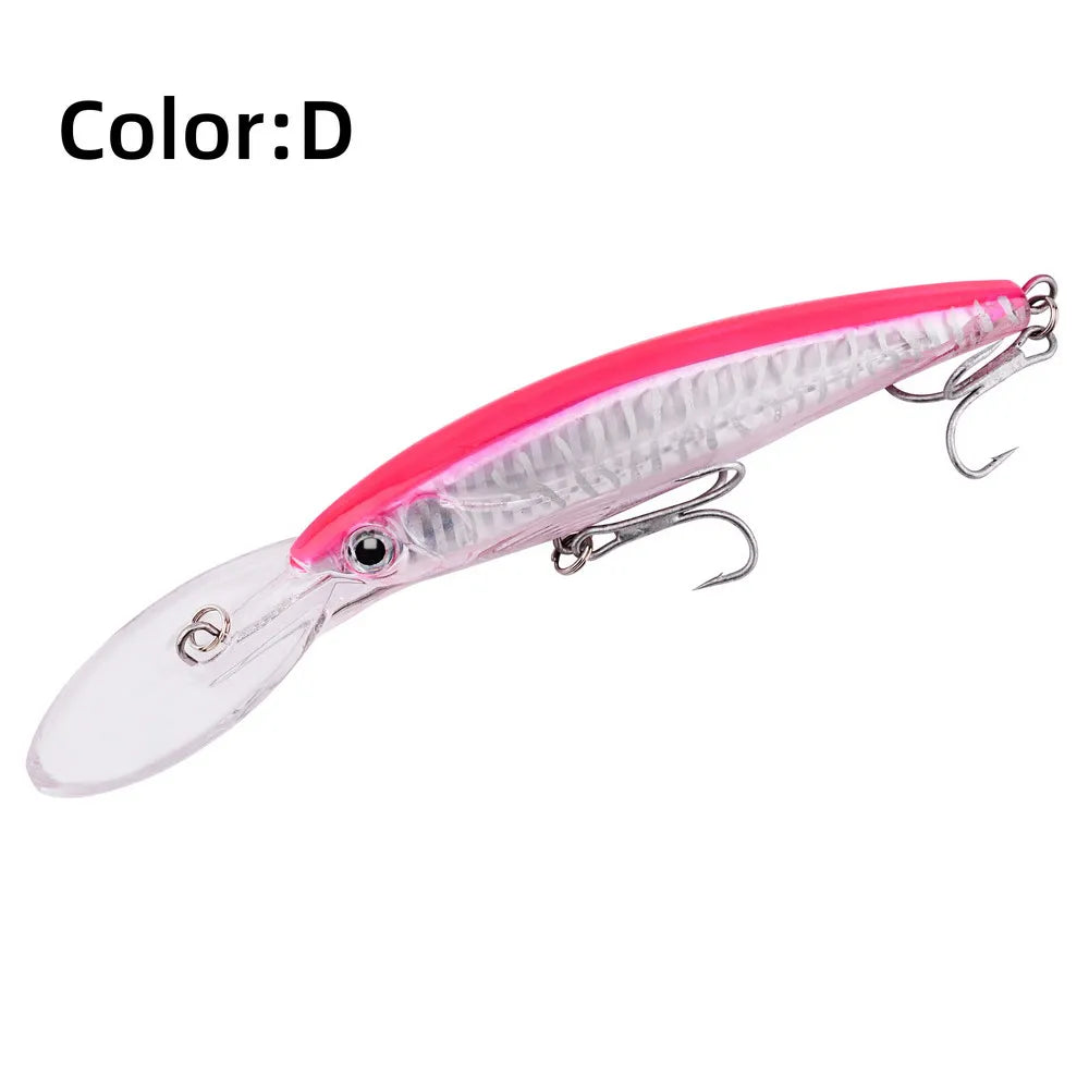 HookUpCo. Big Floating Minnow Lure for Trolling
