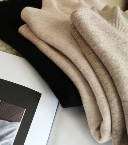 Chic HookUpCo. Turtleneck Sweater, Soft Warm Pullover Top