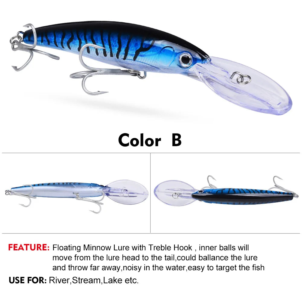 HookUpCo. Floating Fishing Lure for Bass Tackle - HookUpCo.