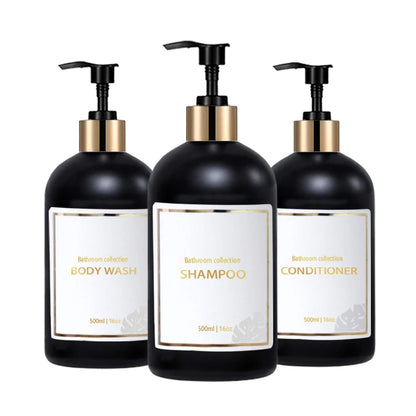HookUpCo. Refillable Bathroom Dispenser Set