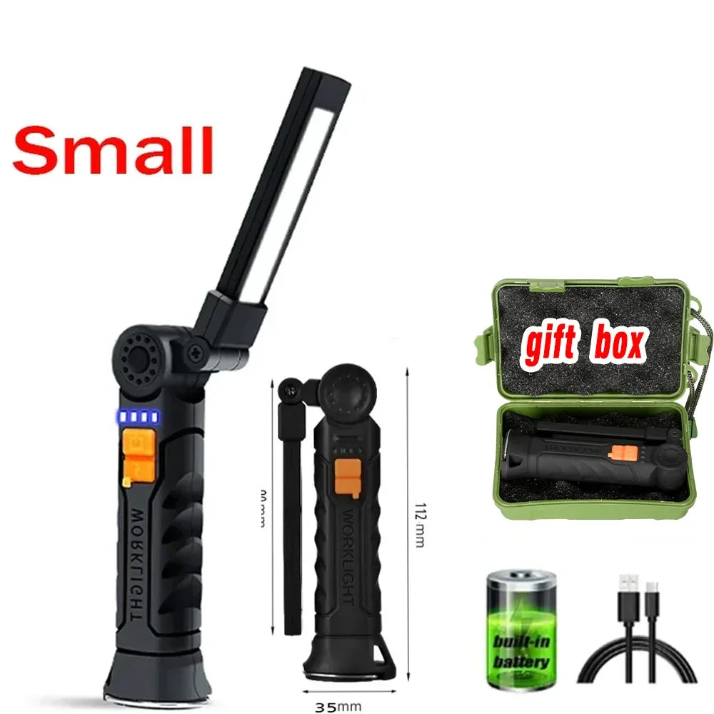 HookUpCo. USB Rechargeable LED Work Light with Magnet