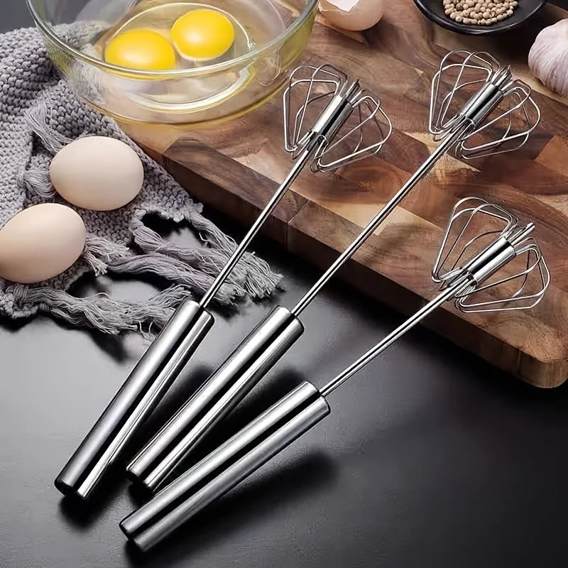 Effortless Stainless Steel Egg Beater