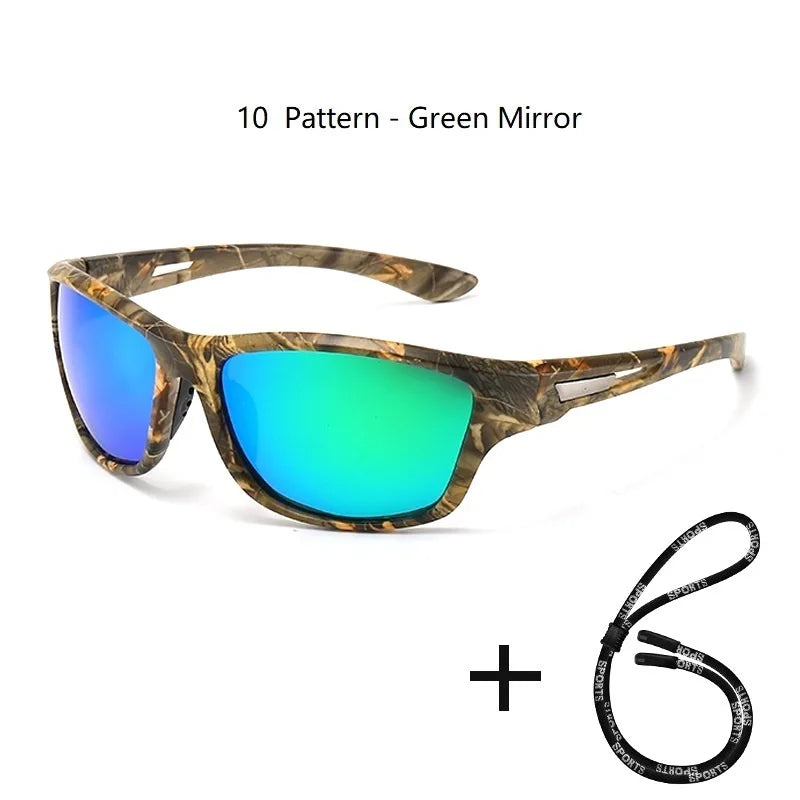 Men's Polarized Fishing Outdoor Sunglasses with Chain