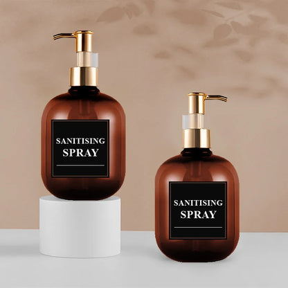 HookUpCo. 3-Pack Reusable Soap Dispenser Bottles