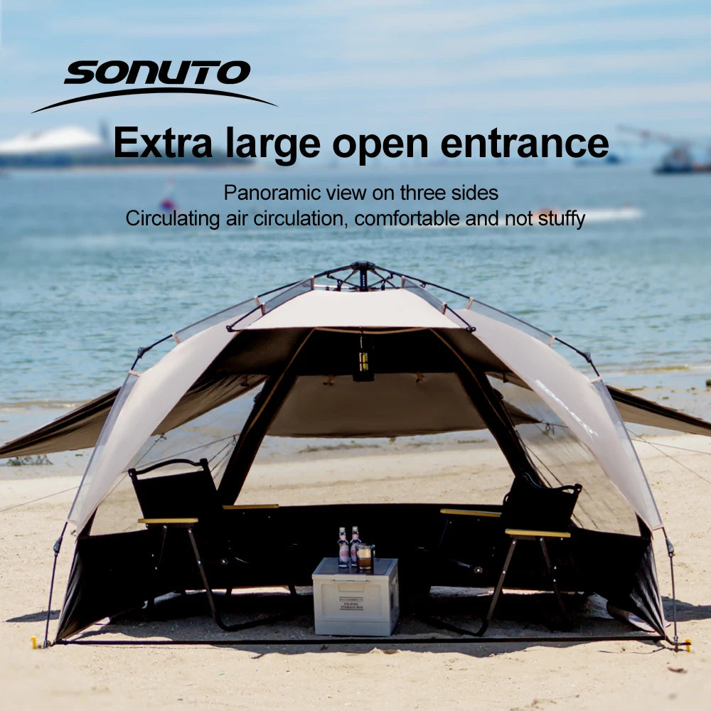 HookUpCo. Quick-Setup Family Camping Tent - HookUpCo.
