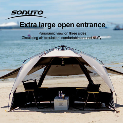 HookUpCo. Quick-Setup Family Camping Tent - HookUpCo.