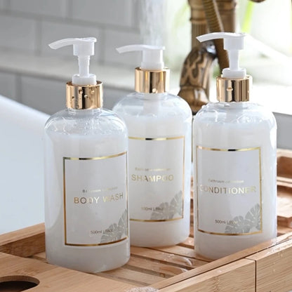 HookUpCo. Refillable Bathroom Dispenser Set