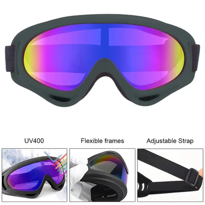 Windproof Anti-Fog Ski Goggles with UV400 Protection