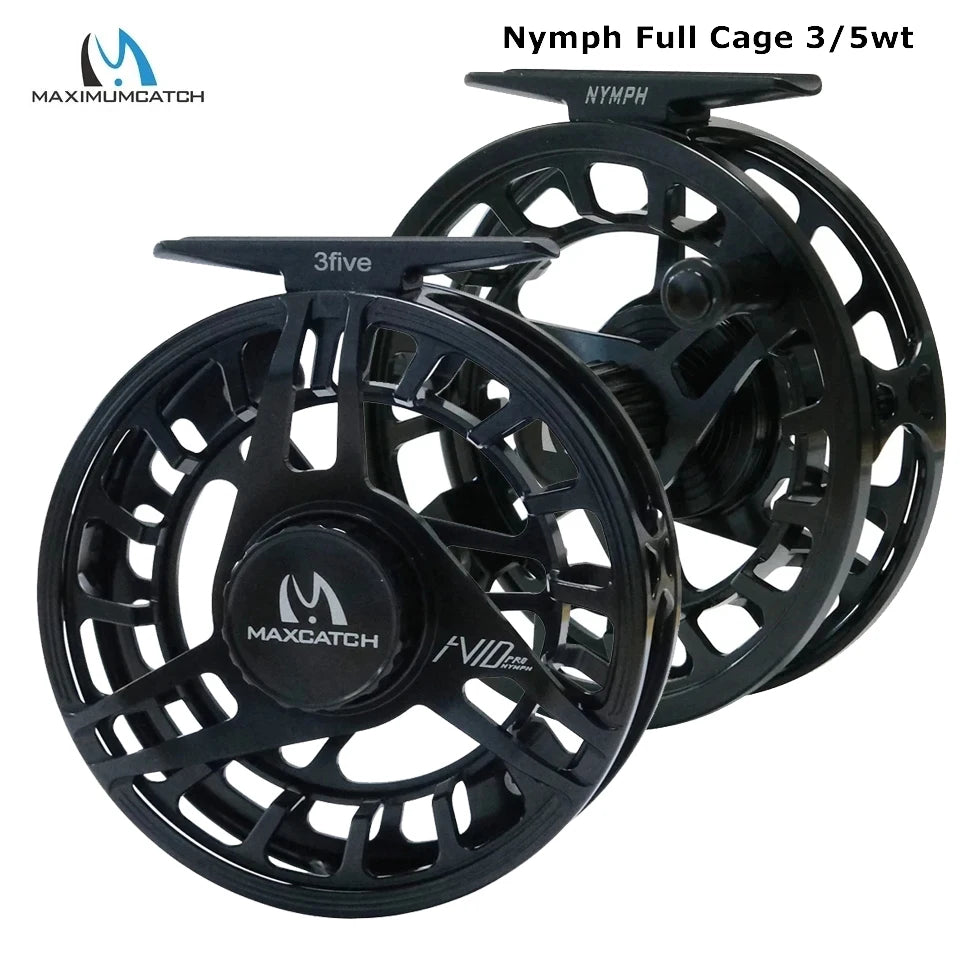 HookUpCo. AVID PRO Fly Reel - Lightweight, Large Arbor