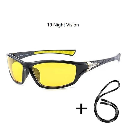 Men's Polarized Fishing Outdoor Sunglasses with Chain