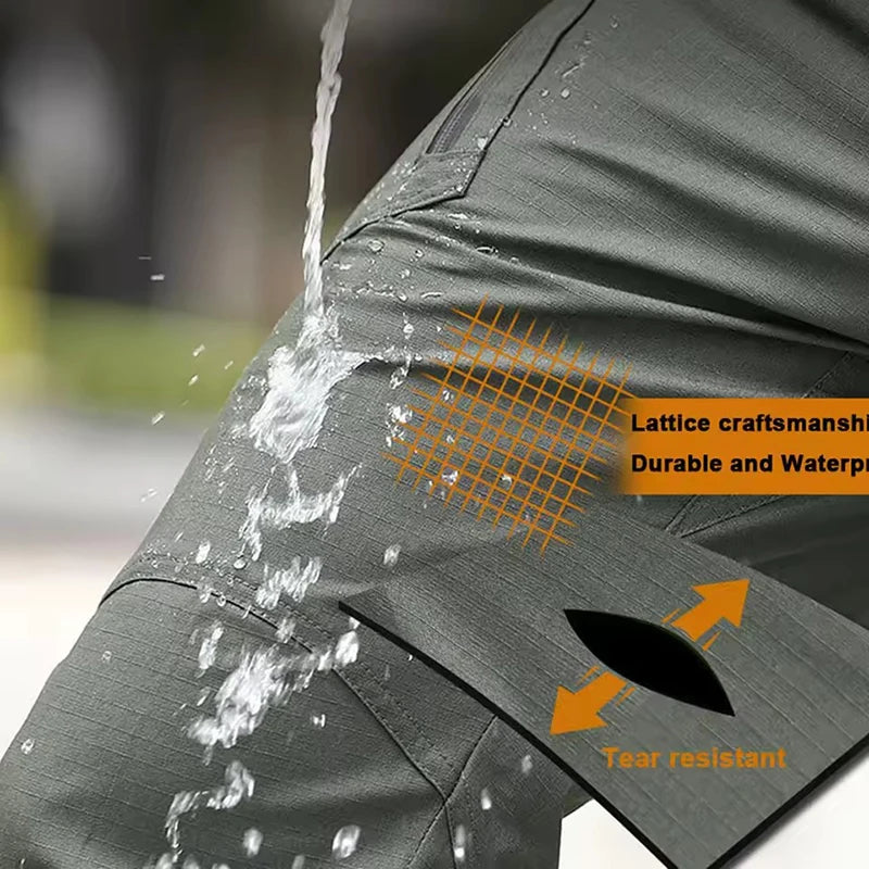 Premium Tactical Cargo Pants Men's Casual Outdoor Climbing Hiking Camping Multi-Pocket Long Pants